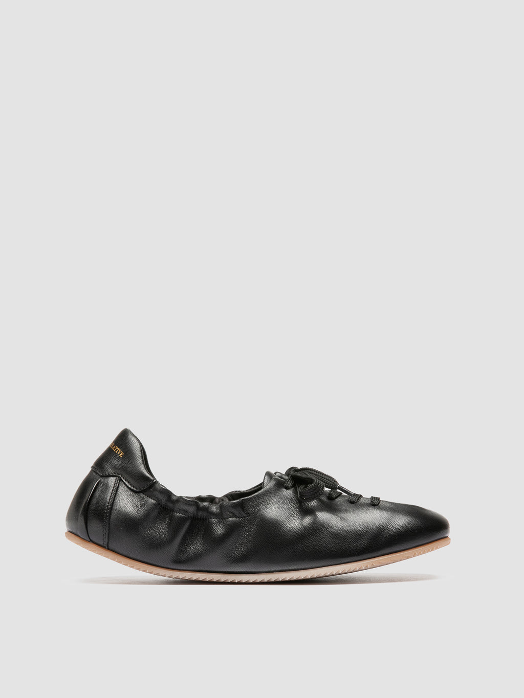 BALLET 101 - Sneaker in Pelle Nera - image 1,side view