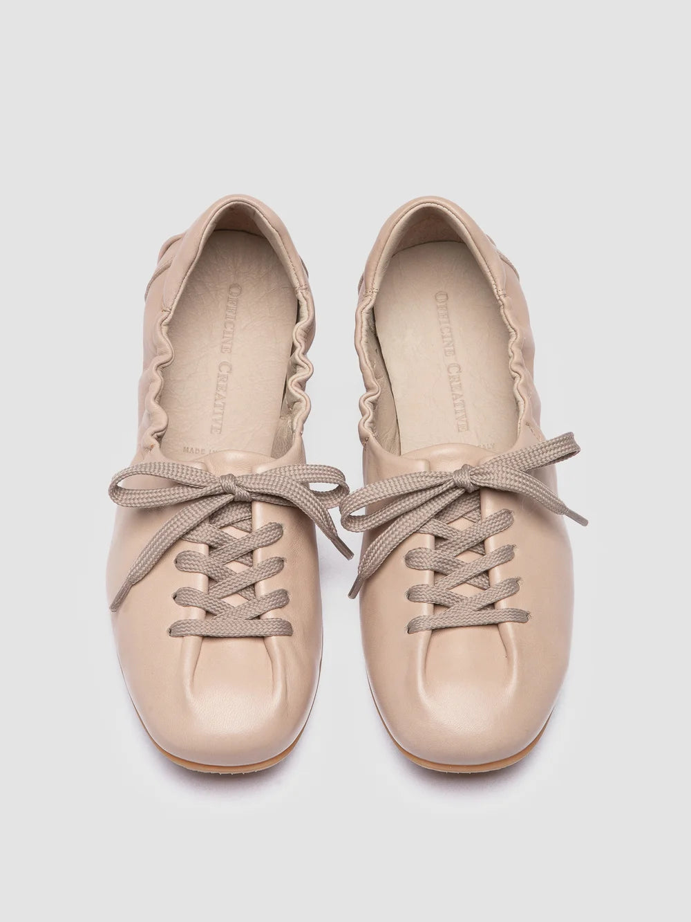 BALLET 101 - Sneaker in Pelle Avorio - image 2,side view
