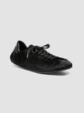 BALLET 102 - Sneaker Basse in Pelle Nera - thumb image 3,side view