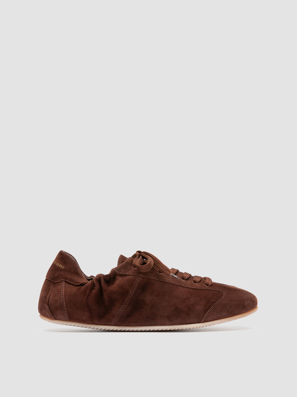 BALLET 102 - Brown Suede Low Top Sneakers - image 1,side view