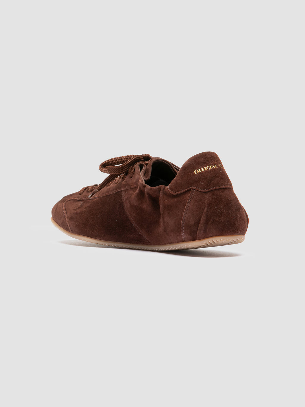 BALLET 102 - Brown Suede Low Top Sneakers - image 4,side view