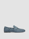 BLAIR DD 001 - Blue Leather Penny Loafers - thumb image 1,side view