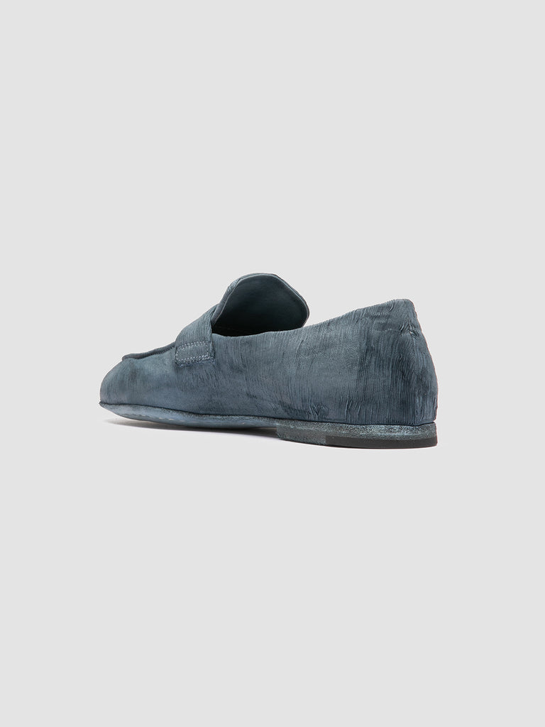 BLAIR DD 001 - Blue Leather Penny Loafers