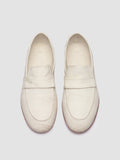 BLAIR DD 001 - White Leather Penny Loafers