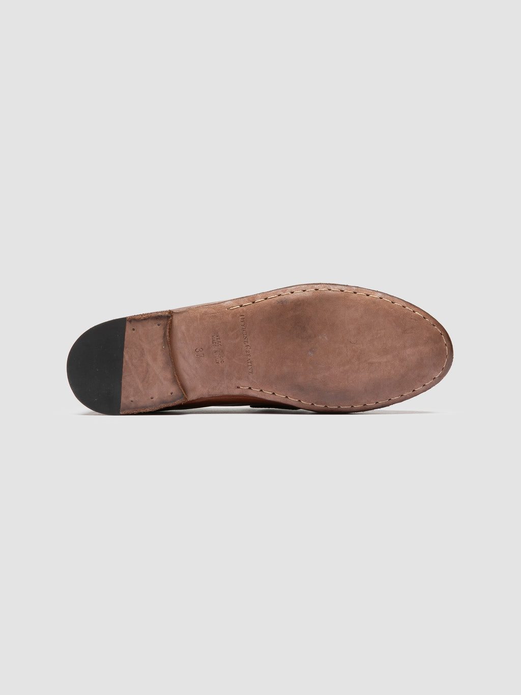 BLAIR DD 001 - Brown Leather Penny Loafers - image 5,side view