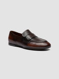 BLAIR DD 002_W - Brown Leather Penny Loafers - thumb image 3,side view