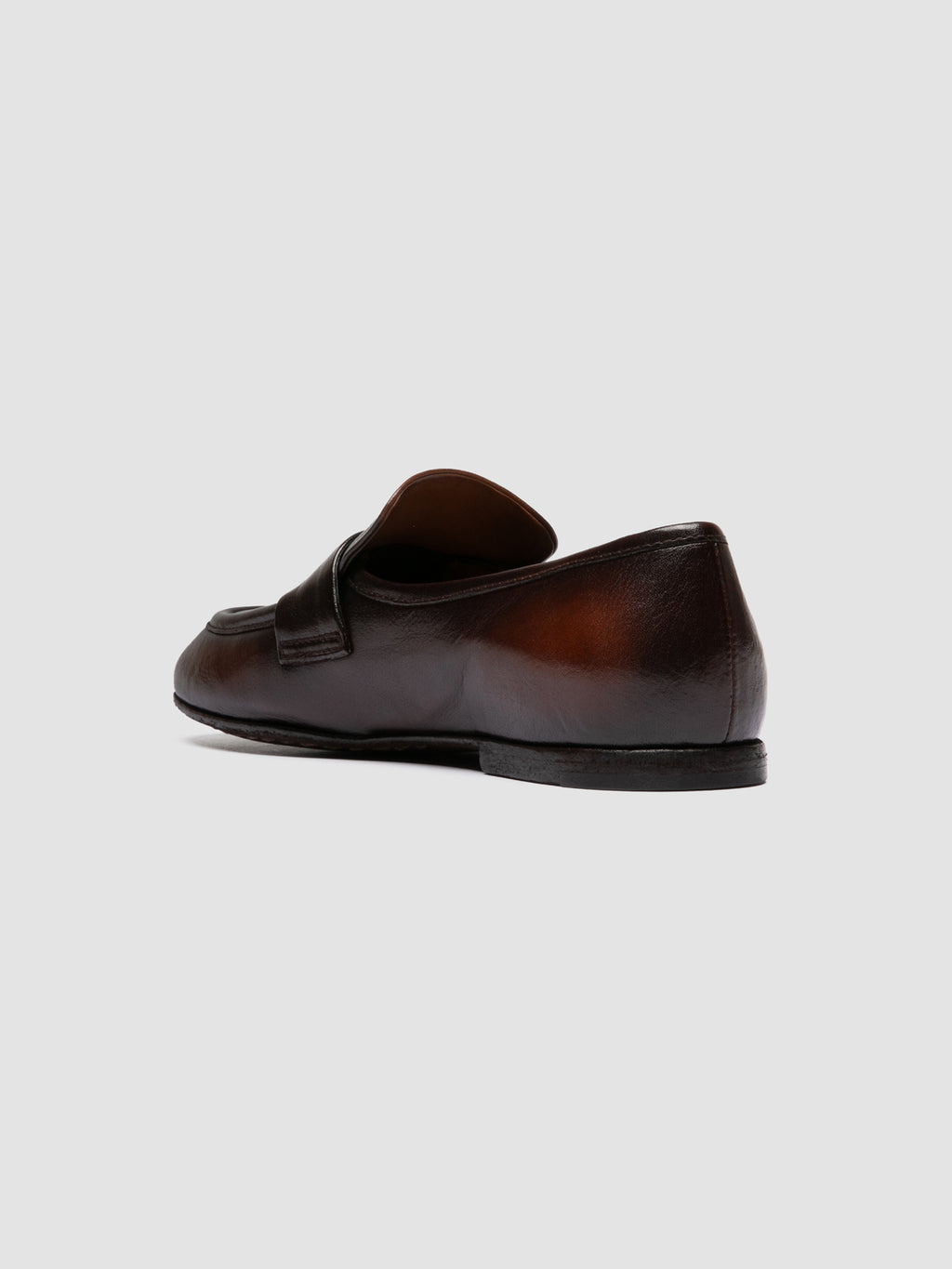 BLAIR DD 002_W - Brown Leather Penny Loafers - image 4,side view