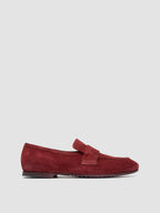 BLAIR DD 002_W - Mocassini Penny in Pelle Scamosciata Bordeaux