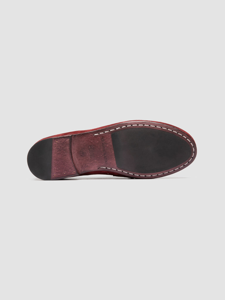 BLAIR DD 002_W - Burgundy Suede Penny Loafers