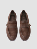 BLAIR DD 003_W - Brown Suede Penny Loafers - thumb image 2,side view