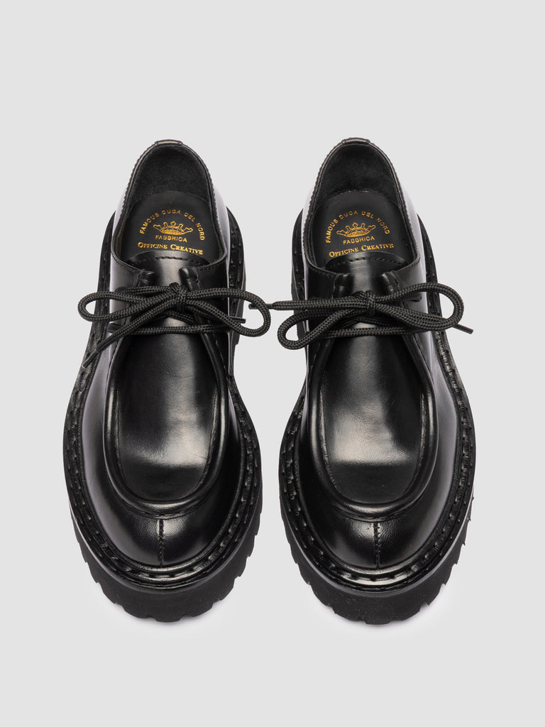 BLOSSOM 001 - Scarpe Derby in Pelle Nera