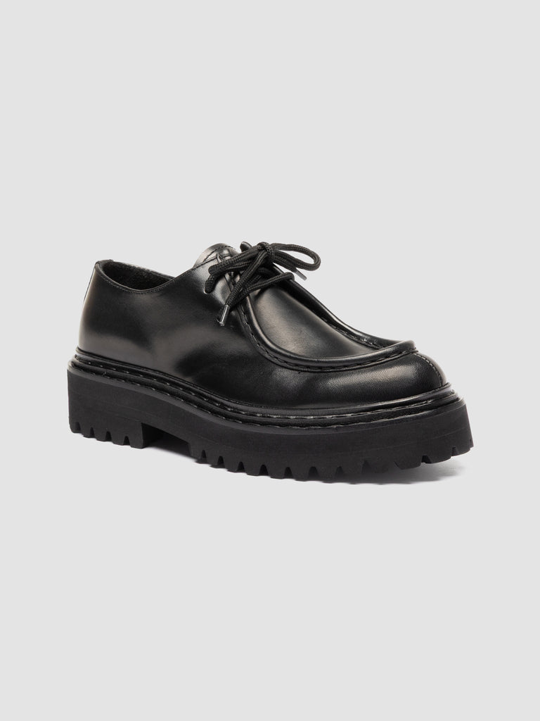 BLOSSOM 001 - Scarpe Derby in Pelle Nera