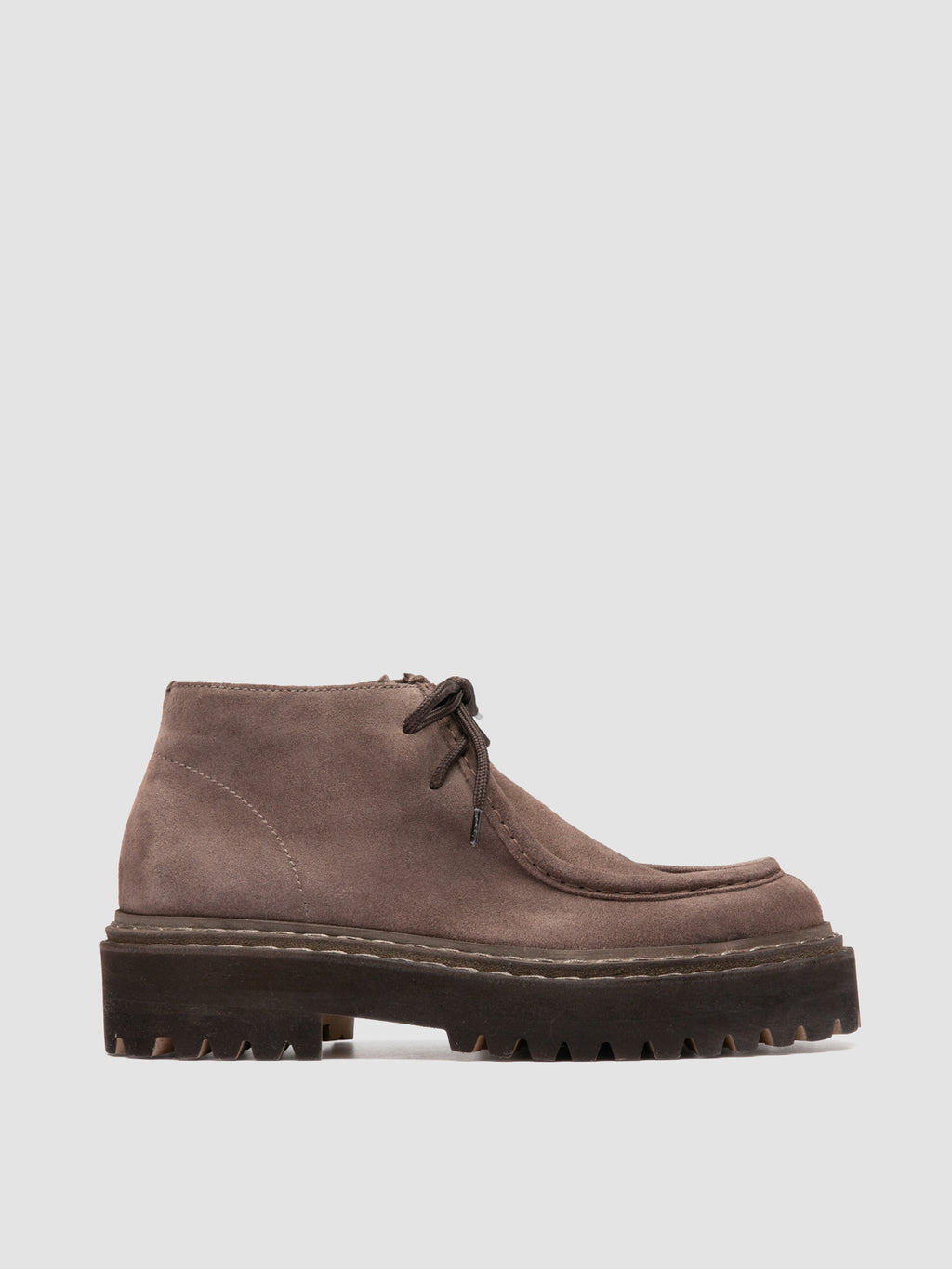 BLOSSOM 002 - Stivali Chukka in Pelle Scamosciata Color Tortora - image 1,side view