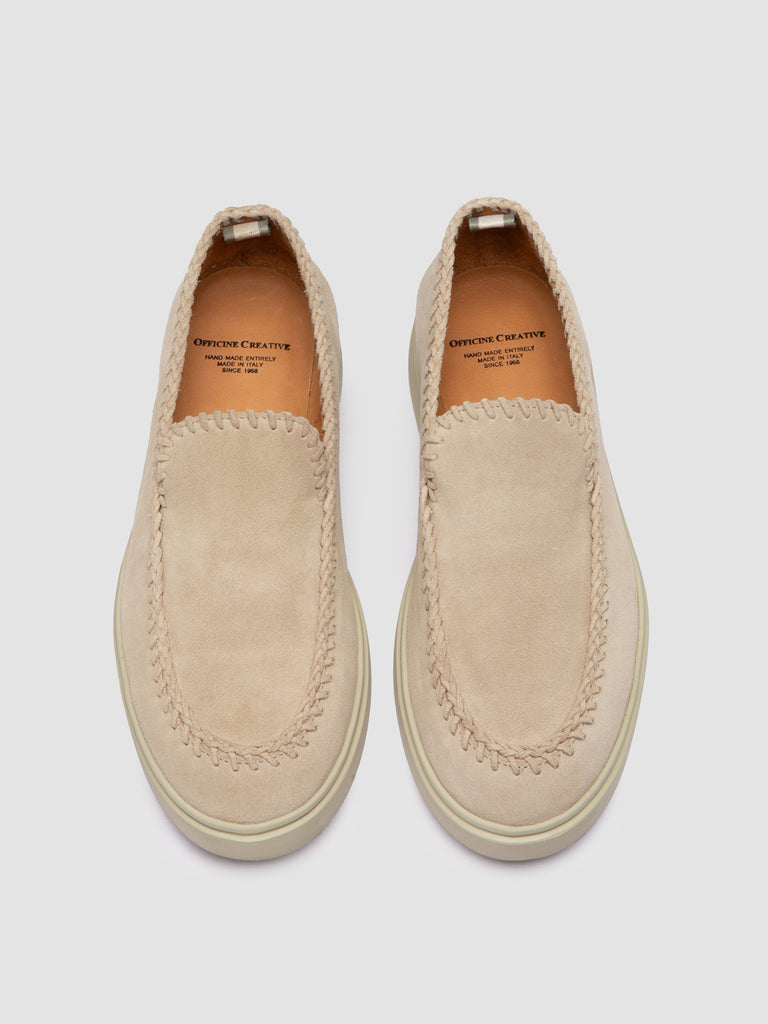 BONES 104 - Beige Suede Loafers