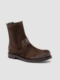 BULLA DD 304 - Stivaletti con Zip in Pelle Scamosciata Marrone - thumb image 3,side view
