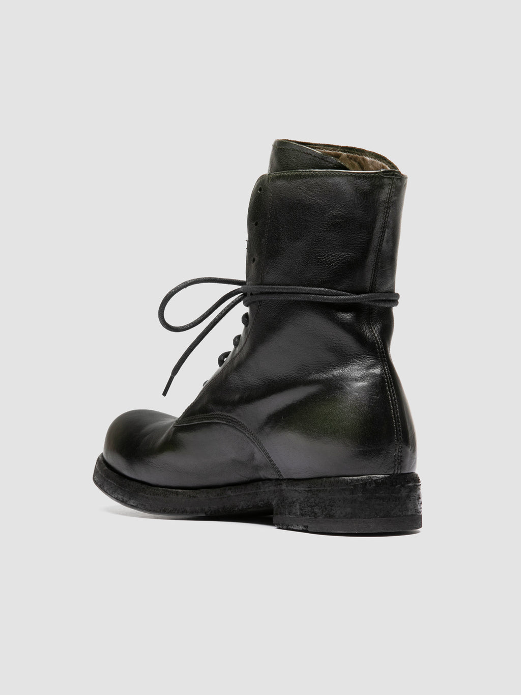 BULLA DD 314 - Black Leather Lace Up Boots - image 4,side view