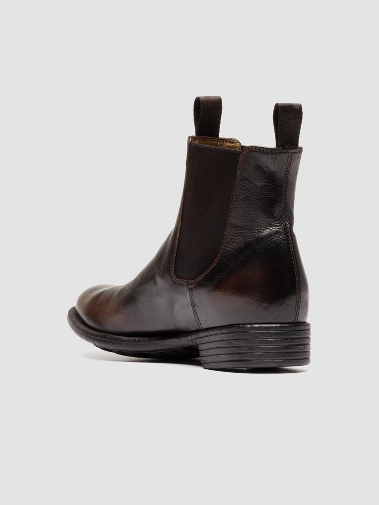 CALIXTE 004 - Brown Leather Chelsea Boots