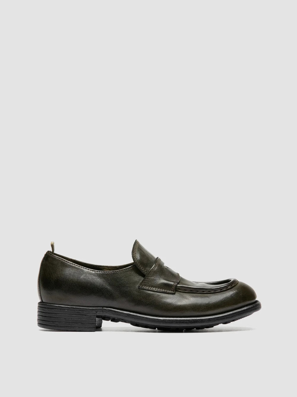 CALIXTE 020 - Mocassini in Pelle Verde - image 1,side view