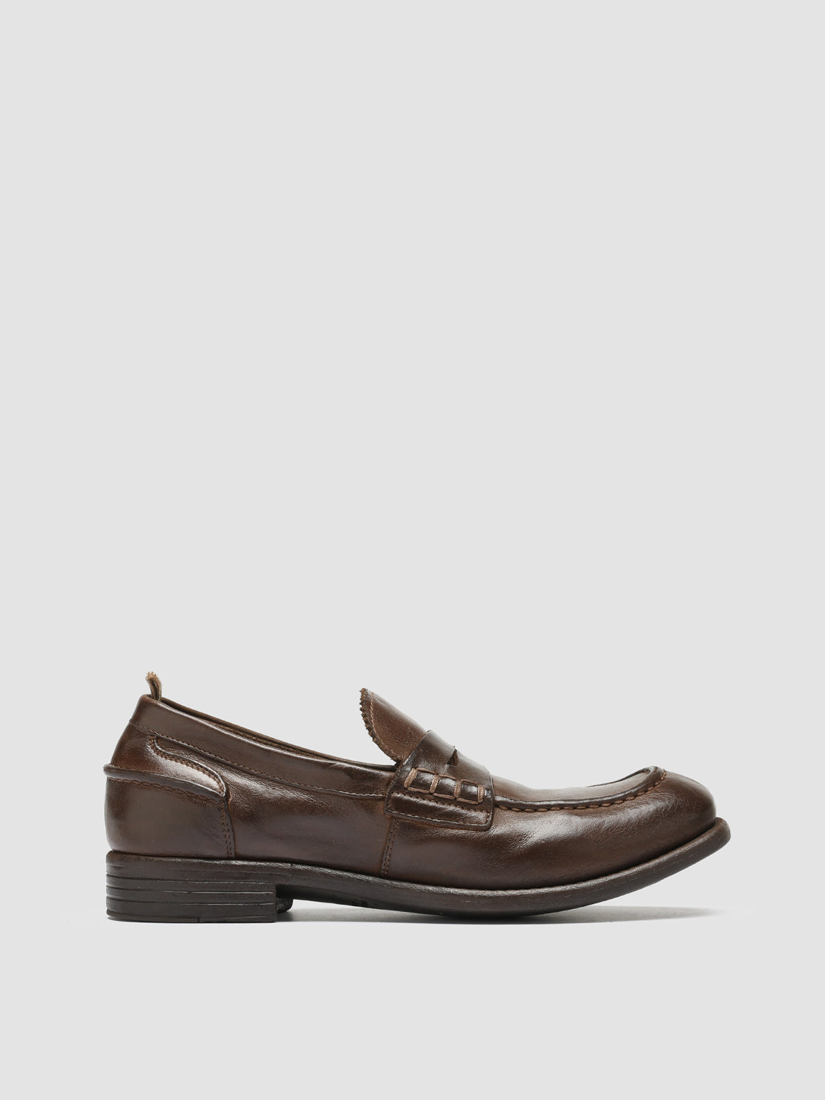 Officine Creative CALIXTE 042 Mocassini Penny in Pelle Marrone