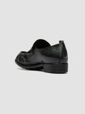 CALIXTE 085 - Black Leather Penny Loafers - thumb image 4,side view