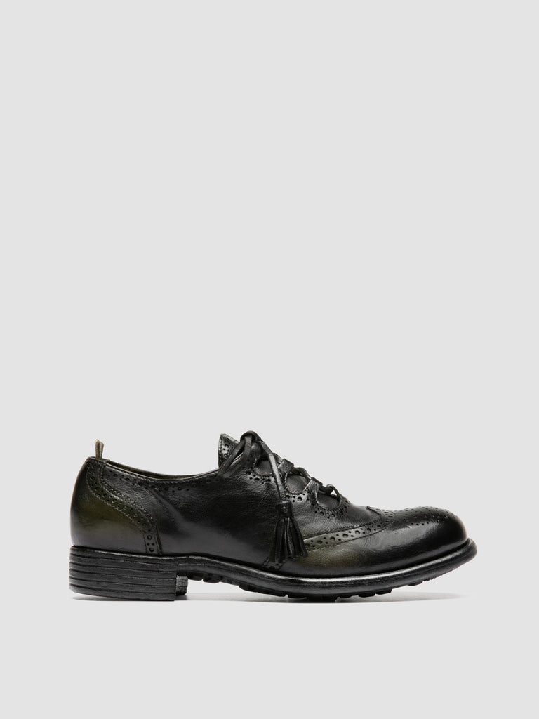 CALIXTE 087 - Scarpe Oxford in Pelle Verde