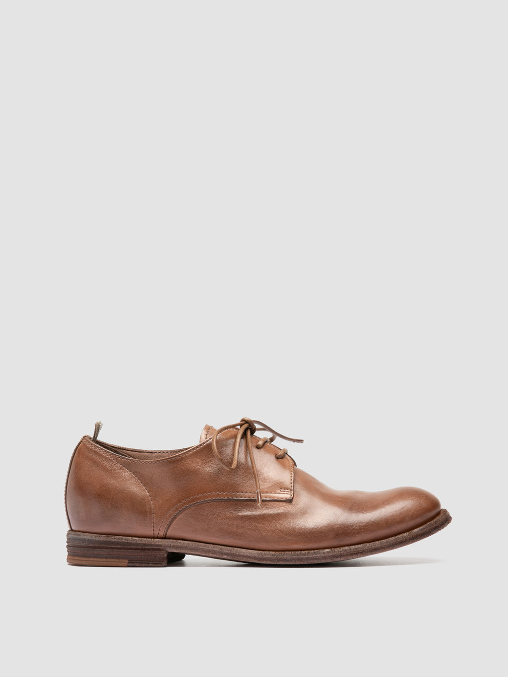 KALLIOPI 010 - Light Brown Leather Derby Shoes - image 1,side view