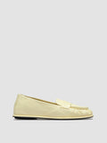 CLOVER 002 - Yellow Leather Penny Loafers - thumb image 1,side view