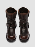 DANA 003 - Brown Leather Pull-On Boots - thumb image 2,side view