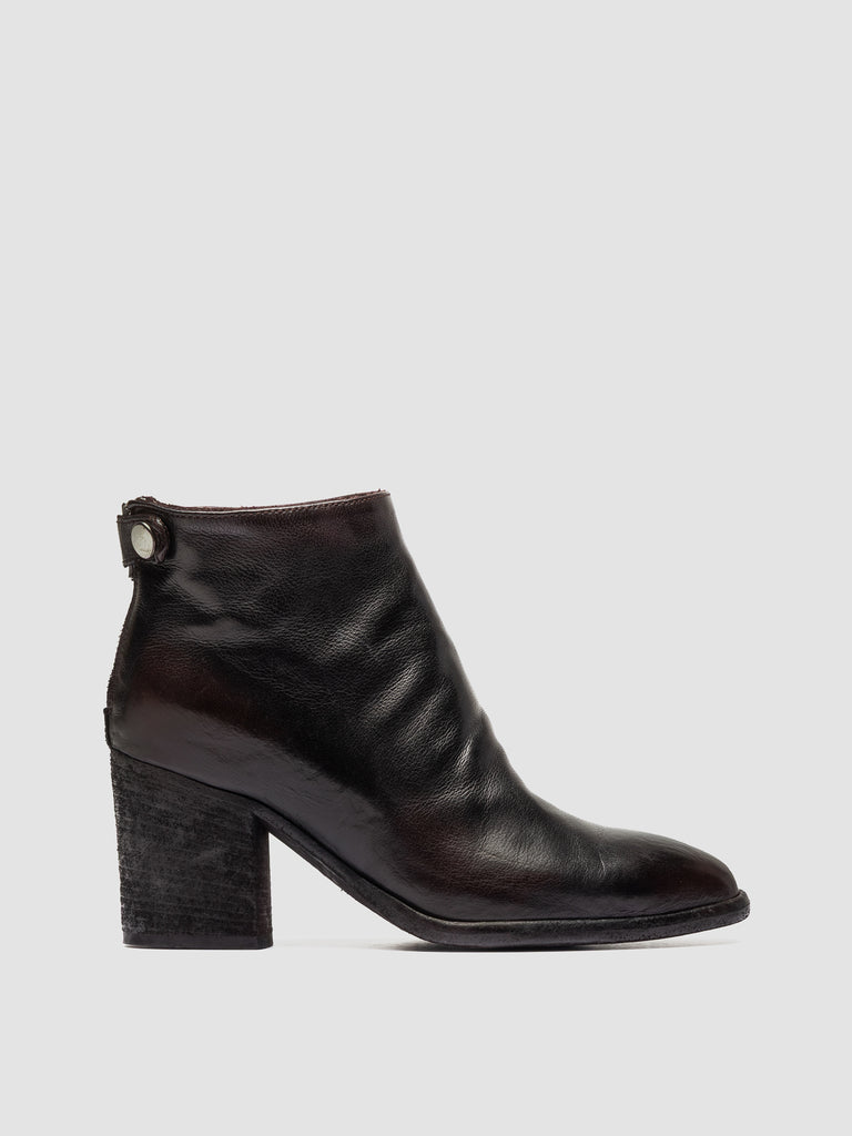 DELICE 001 - Black Leather Zipped Boots