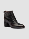 DELICE 001 - Black Leather Zipped Boots - thumb image 3,side view