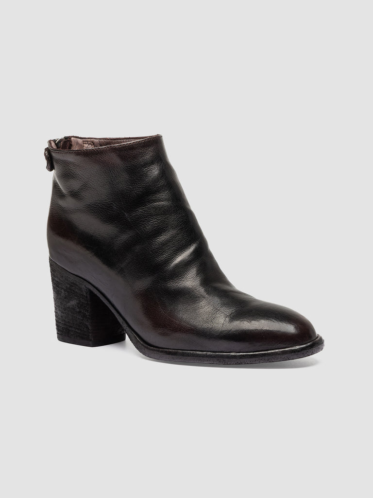 DELICE 001 - Black Leather Zipped Boots