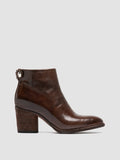 DELICE 001 - Brown Leather Zipped Boots - thumb image 1,side view