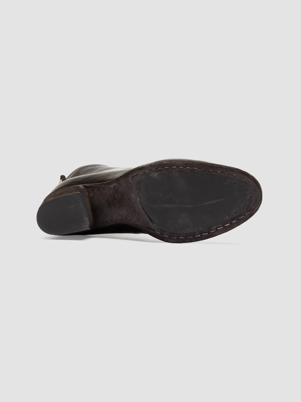 DELICE 001 - Brown Leather Zipped Boots - image 5,side view