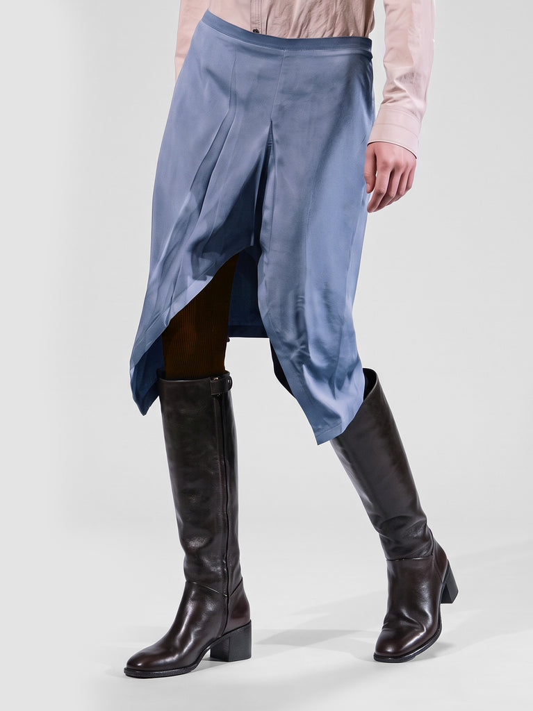 DELICE 004 - Stivali con Zip in Pelle Marrone