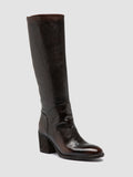 DELICE 004 - Stivali con Zip in Pelle Marrone - thumb image 3,side view