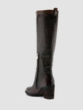 DELICE 004 - Stivali con Zip in Pelle Marrone - thumb image 4,side view