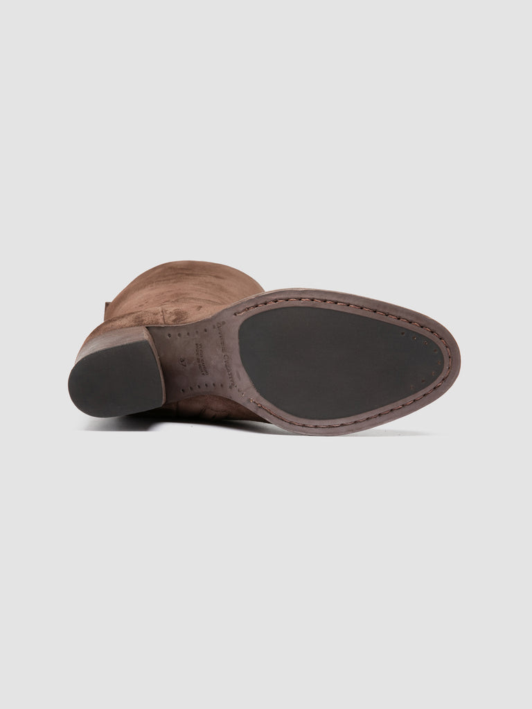 DELICE 004 - Brown Suede Zip Boots