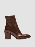 DELICE 005 - Stivali con Zip in Pelle Marrone