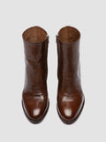 DELICE 005 - Brown Leather Zipped Boots - thumb image 2,side view