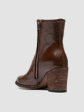 DELICE 005 - Brown Leather Zipped Boots - thumb image 4,side view