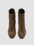 DELICE 005 - Brown Suede Zip Boots - thumb image 2,side view