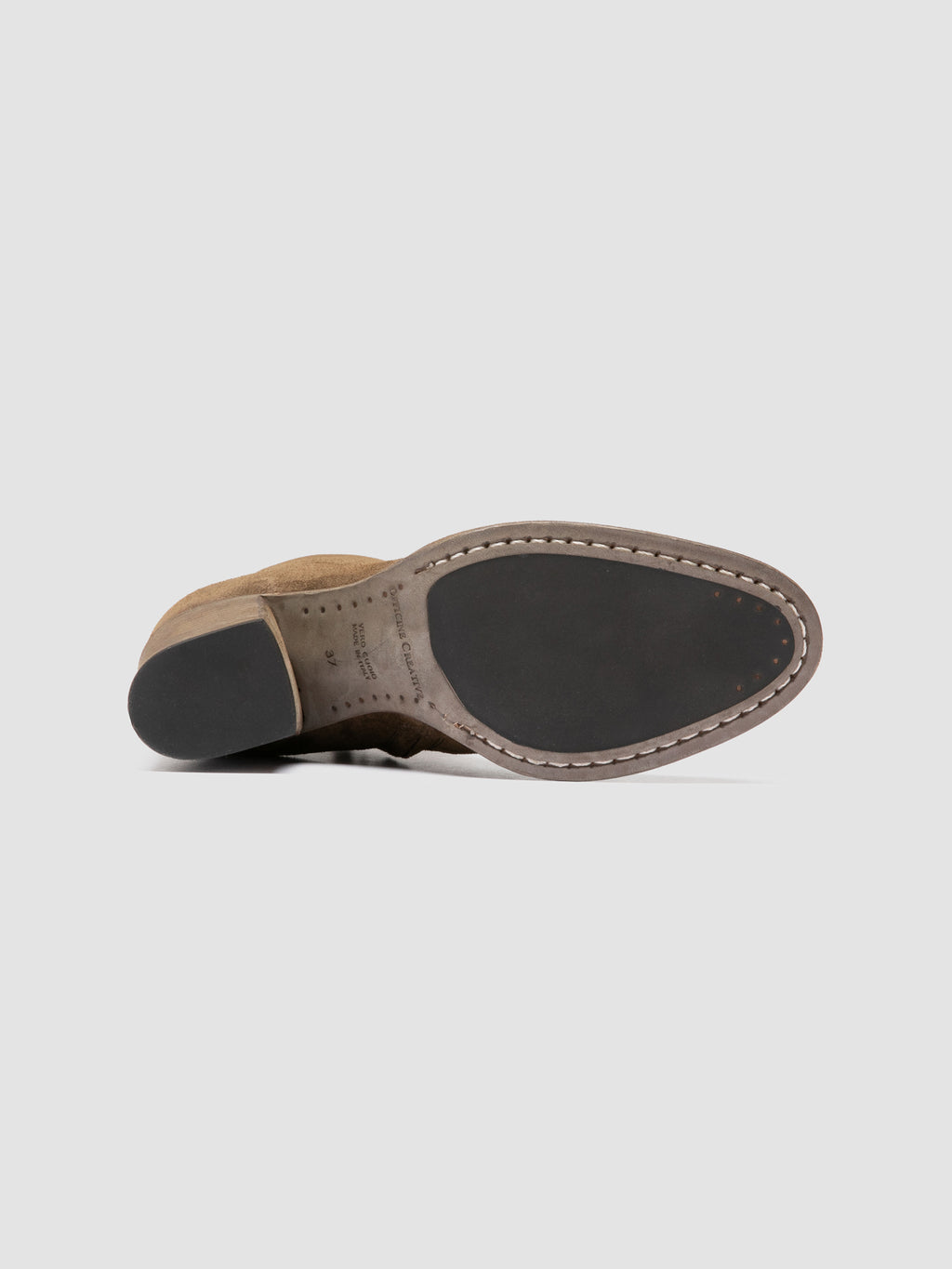 DELICE 005 - Brown Suede Zip Boots - image 5,side view