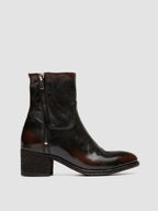 DENNER 129 - Stivaletti con Zip in Pelle Marrone