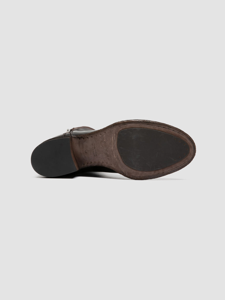 DENNER 129 - Brown Leather Zipped Boots