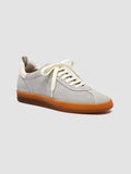 DESTINY 101 - Sneaker in Pelle e Pelle Scamosciata Grigia - thumb image 3,side view