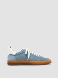 GINNASIO 101 -  Blue Leather and Suede Sneakers - thumb image 1,side view