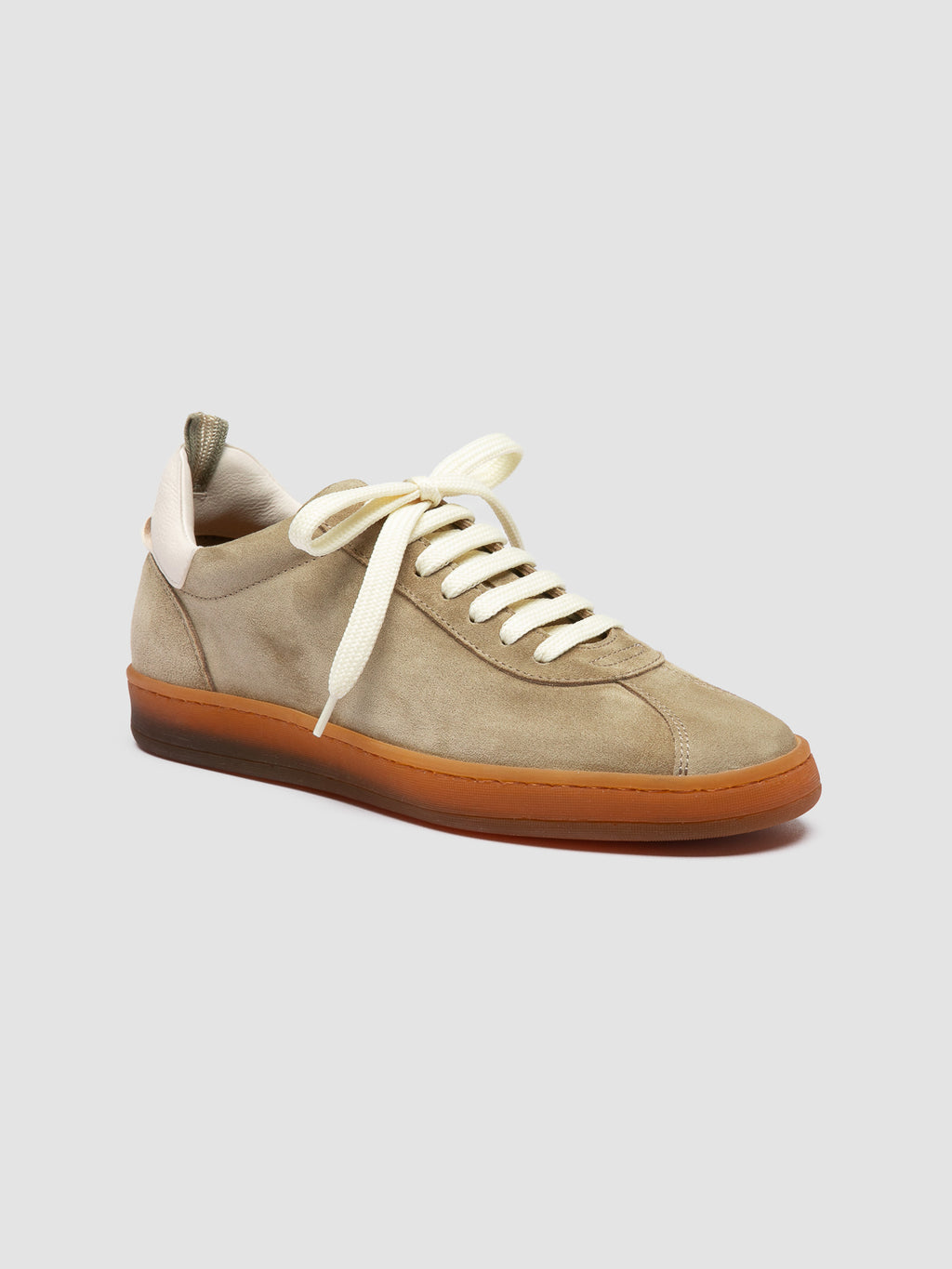 GINNASIO 101 - Brown Leather and Suede Sneakers - image 3,side view
