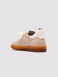 DESTINY 101 - Beige Leather and Suede Sneakers - thumb image 4,side view
