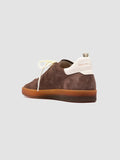 GINNASIO 101 - Sneaker in Pelle e Pelle Scamosciata Marrone - thumb image 4,side view