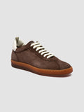 DESTINY 103 - Sneaker in Pelle e Pelle Scamosciata Marrone - thumb image 3,side view